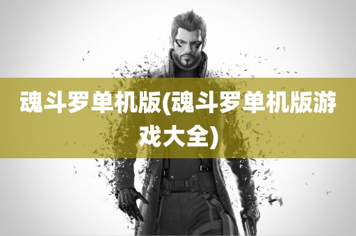 魂斗罗单机版(魂斗罗单机版游戏大全)