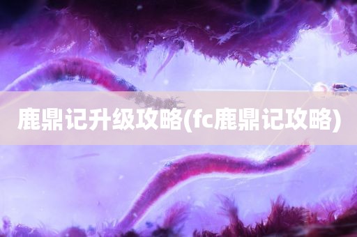 鹿鼎记升级攻略(fc鹿鼎记攻略)