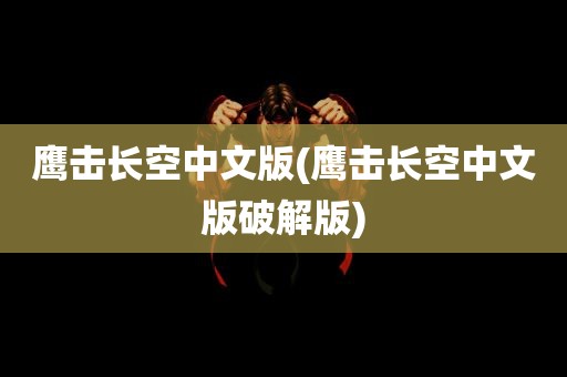 鹰击长空中文版(鹰击长空中文版破解版)