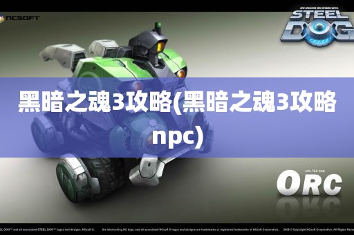 黑暗之魂3攻略(黑暗之魂3攻略npc)