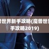 魔兽世界新手攻略(魔兽世界新手攻略2019)