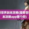 魔兽世界副本攻略(魔兽世界副本攻略app哪个好)