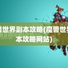 魔兽世界副本攻略(魔兽世界副本攻略网站)