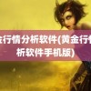 黄金行情分析软件(黄金行情分析软件手机版)